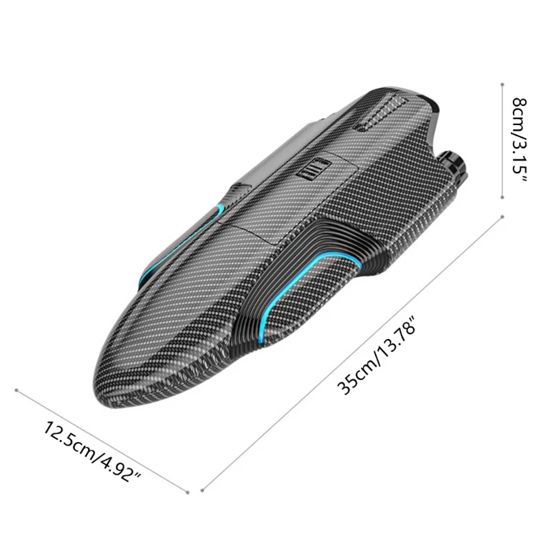 

N80C RC Boats with LED Light 30 Mins Remote Control Boats 2.4GHz Racing Boats Rechargeable Battery Pool Toy for Kids