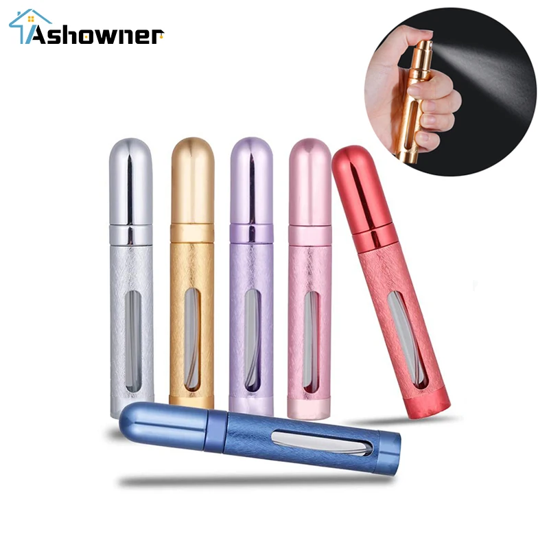 

12ml Mini Travel Refill Perfume Bottle Portable Atomizer Refillable Empty Spray Bottle Spray Cosmetic Container Travel Tool