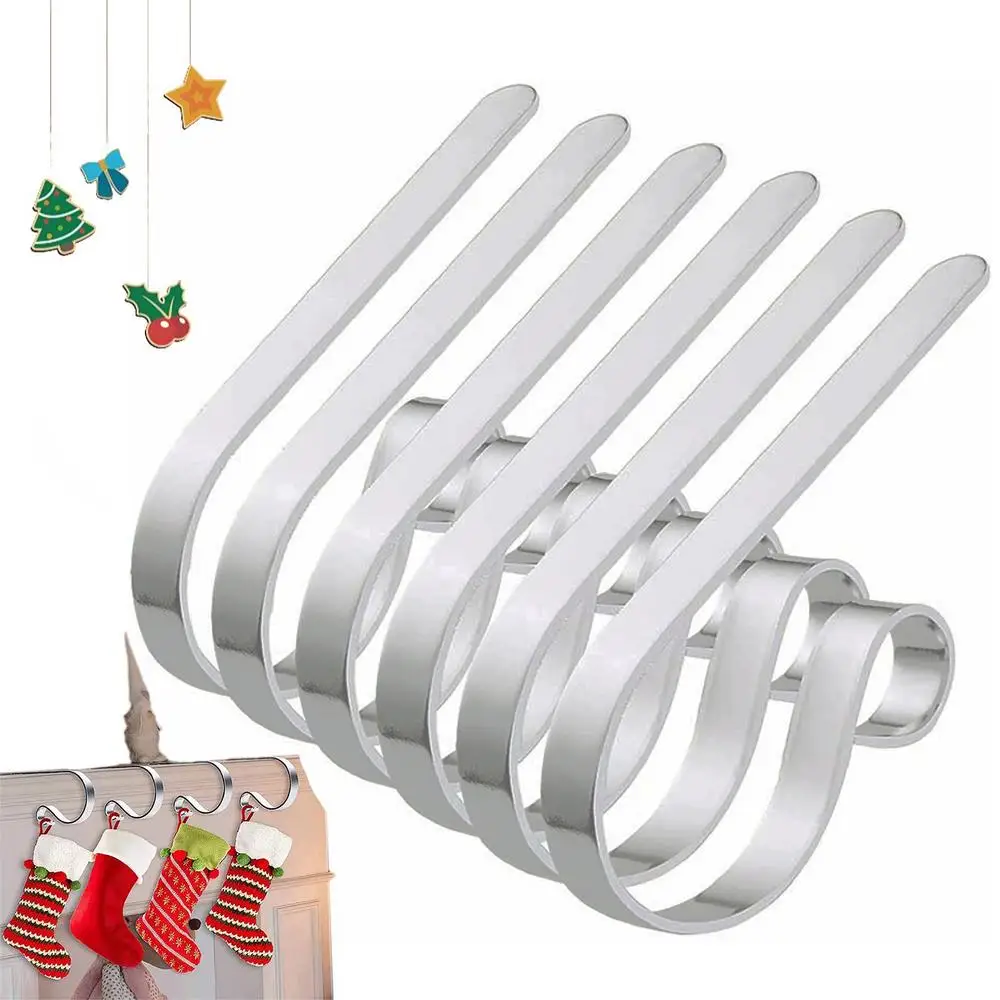 

6 шт., держатель для рождественских чулок