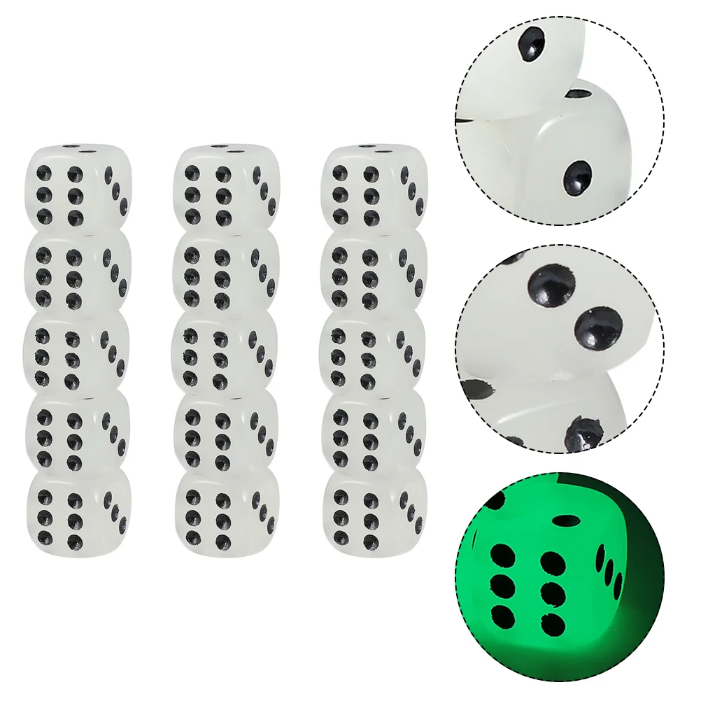 

20pcs Funny Luminous Dices Six Sided Dice KTV Club Bar Board Game Accessories