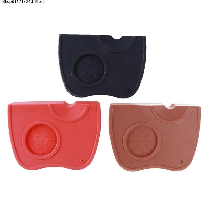 

Manual Barista Coffee Espresso Tampering Corner Mat Home Coffee Accessories Latte Art Pen Tamper Holder Silicone Pad Tamping Mat
