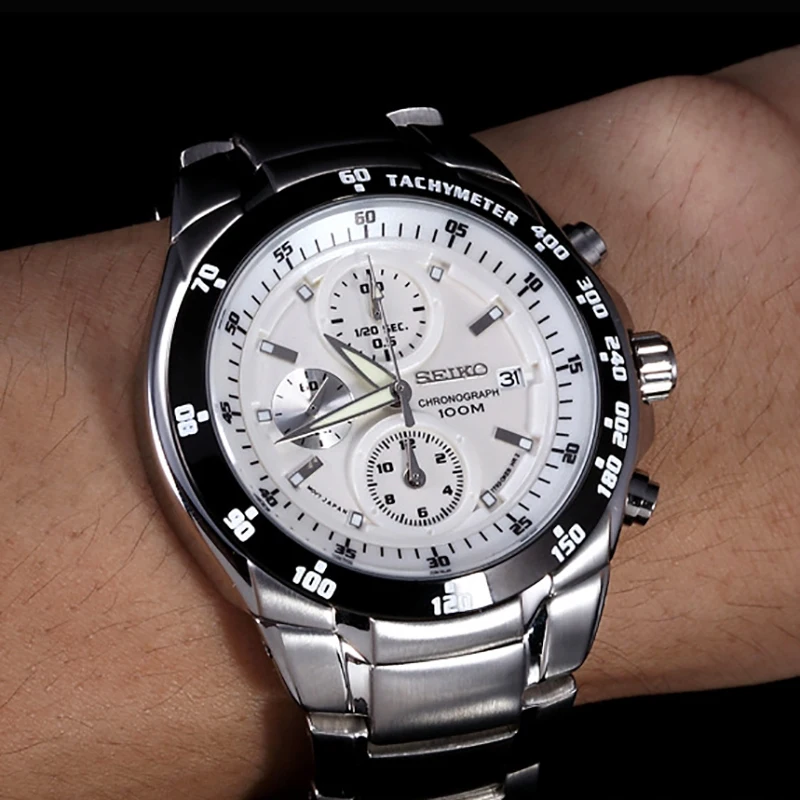 

New Seiko Watch Fashion Multifunctional Chronograph Casual Business Waterproof Men's Watch High Quality Strap Quartz Watch