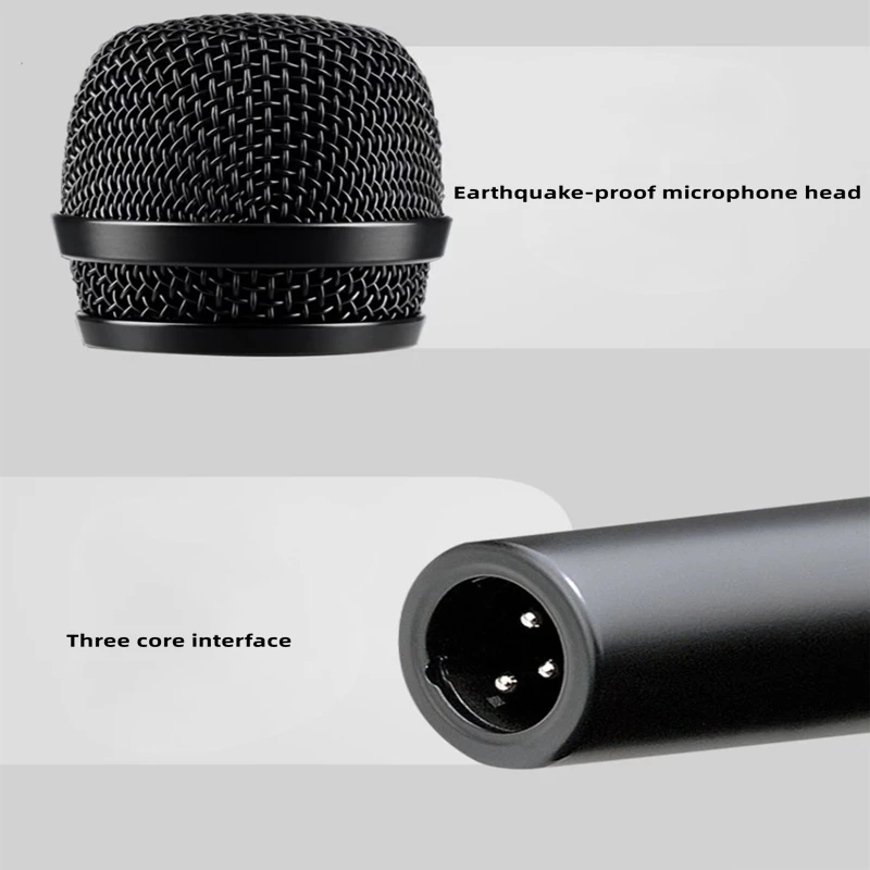 

Sennheiser e818s professional microphone cable dynamic cardioid microphone high quality for DJ karaoke KTV （Send cable）