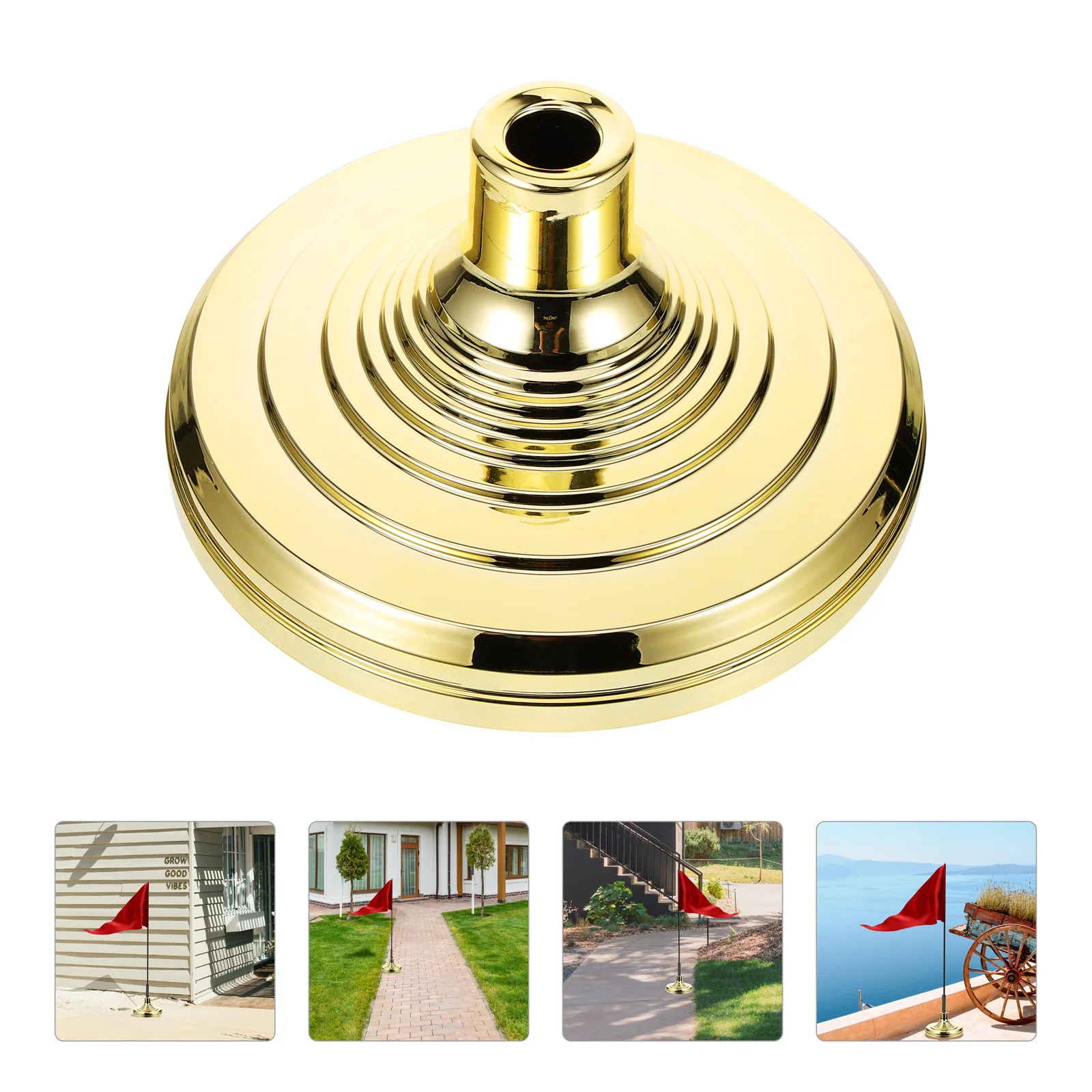 

Plastic Flag Holder Decoration Flagpole Party Flags Base Floor Stand Bracket Office