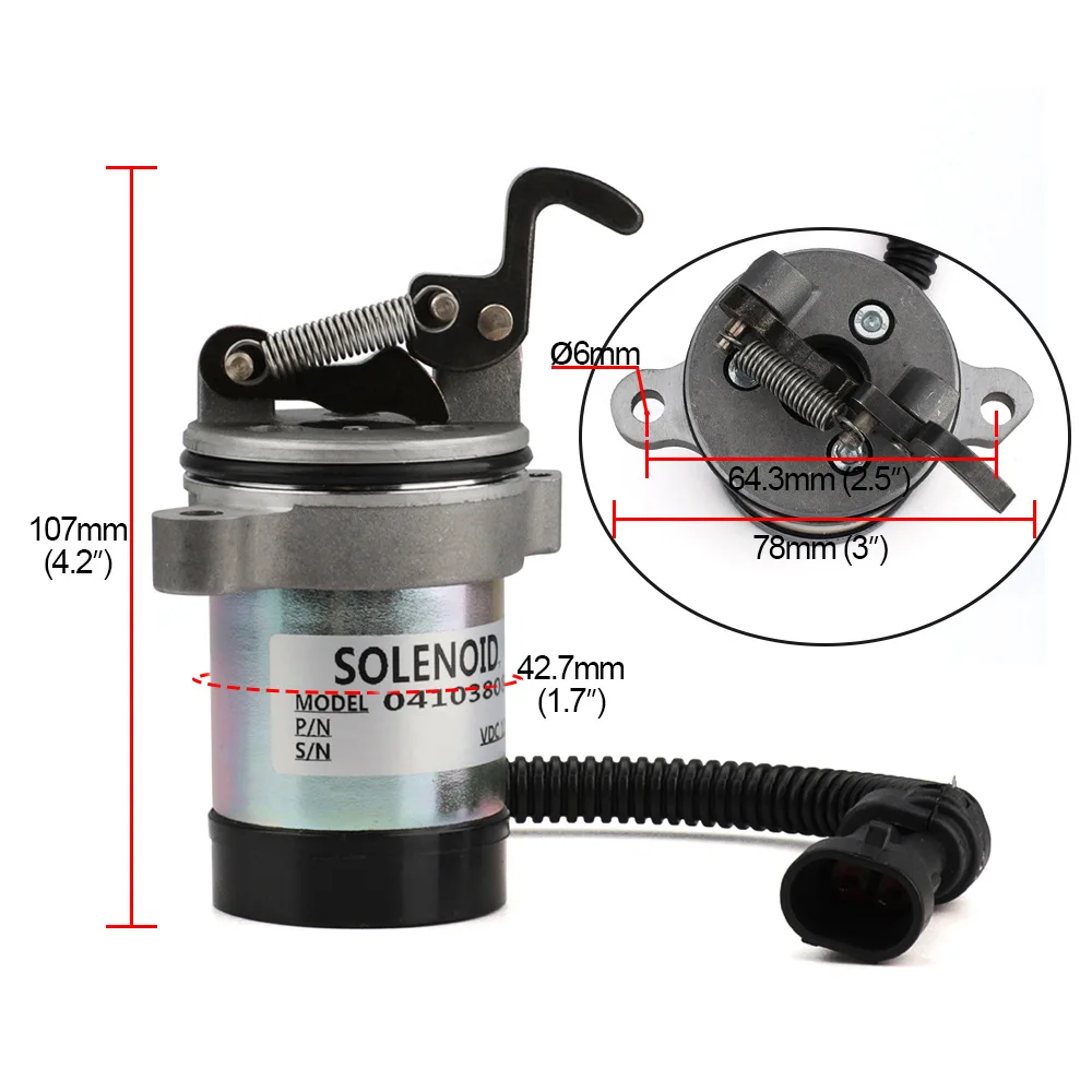 Для Deutz Электромагнитная катушка выключения подачи топлива 04103812 04103808 F3L F3M F4L F4M 1011