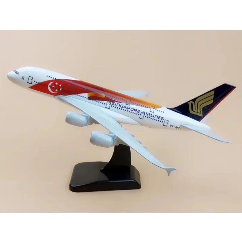 Модель самолета из металлического сплава 20 см Air Singapore Airlines Airbus 380 A380 Airways с