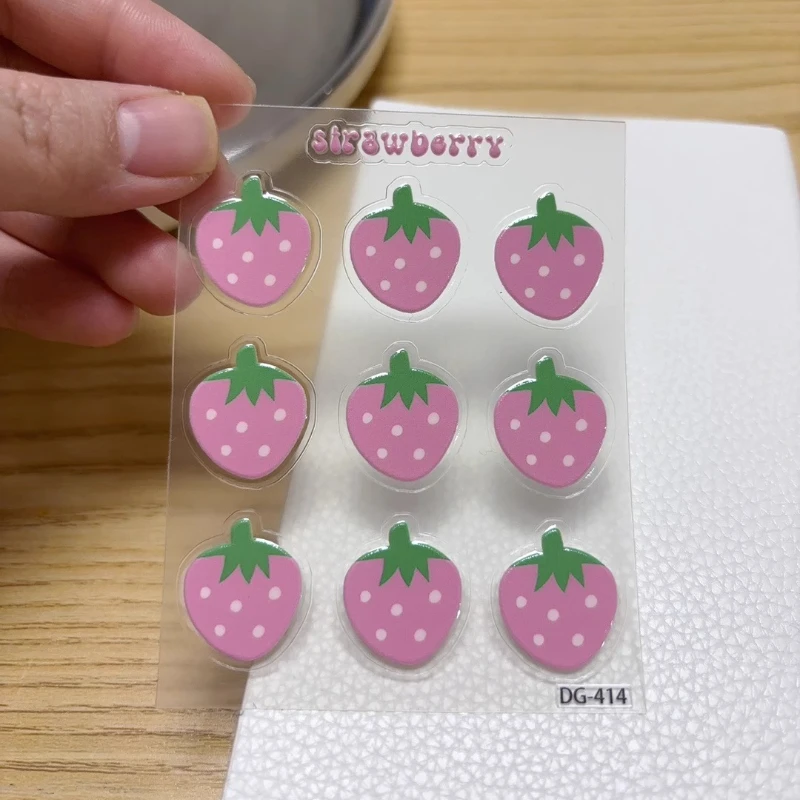 

Kawaii клубника томат 3D наклейки