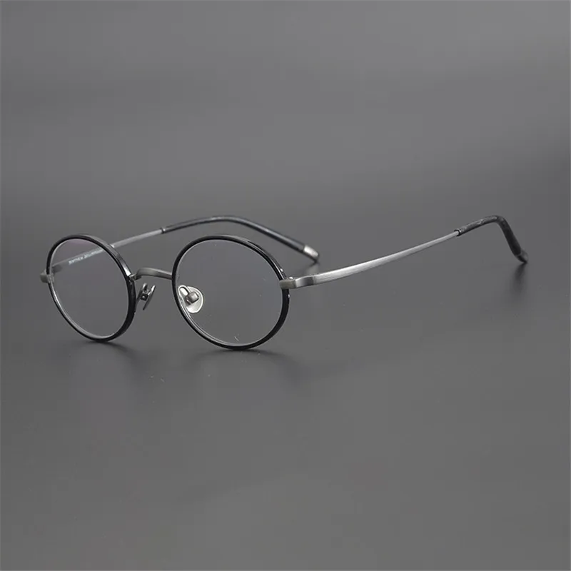 

Evove Small Narrow Titanium Eyeglasses Frame Male Women Bronze Tortoise Glasses Men Anti Blue Light Spectacles Prescription