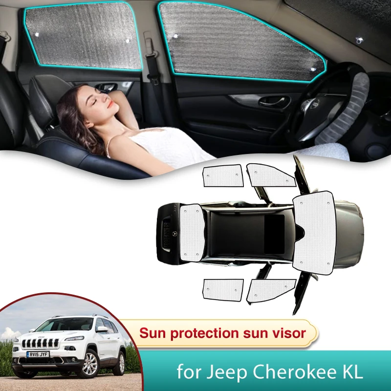 Автомобильный солнцезащитный козырек для Jeep Cherokee KL MK5 2014 2015 2016 2017 2018 2019 2020 2021 2022 2023