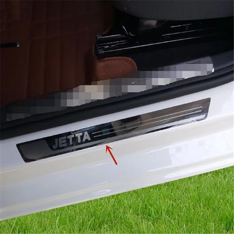 

Защитная пластина для Volkswagen Jetta 2013-2021 из нержавеющей стали, приветственная педаль, защита от царапин, автомобильные аксессуары