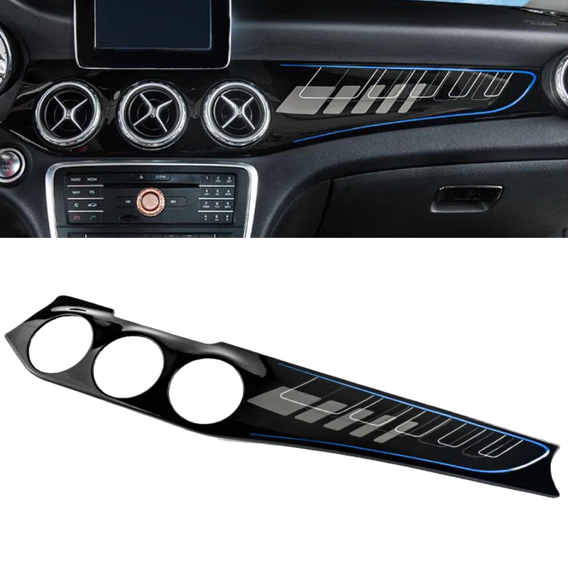 

Накладка приборной панели для Mercedes-Benz GLA CLA W176 W117 W156, крышка воздуховыпускного отверстия, накладка прибора, центральная панель управления