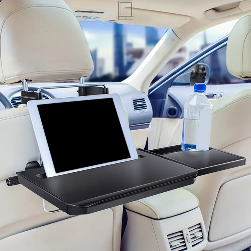 

Автомобильный столик, выдвижной складной поднос для ноутбука, телефона, держатель для пищевых напитков, Автомобильный интерьер, заднее сид...