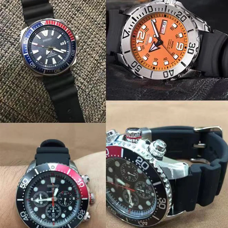 Silicone Replacement Strap for Casio Watch 20mm 22mm 24mm Rubber PU Wristband for Electronic Sport Watch Bracelet