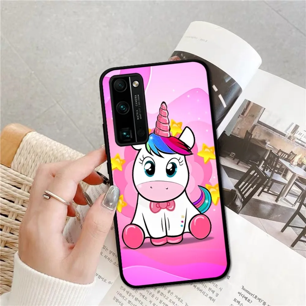 Чехол для телефона с рисунком единорога Huawei Honor 10 lite 9 20 7A 9X 30 50 60 70 pro plus мягкий