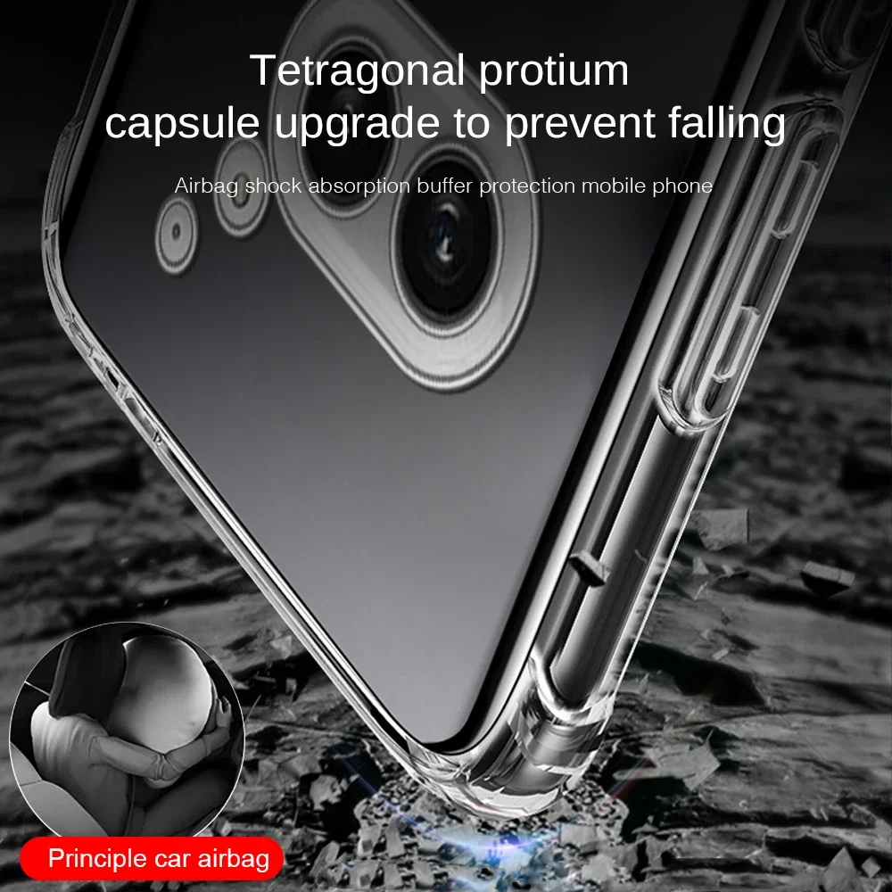 Для NothingPhone(2a) задняя прозрачная подушка безопасности Противоударная мягкая