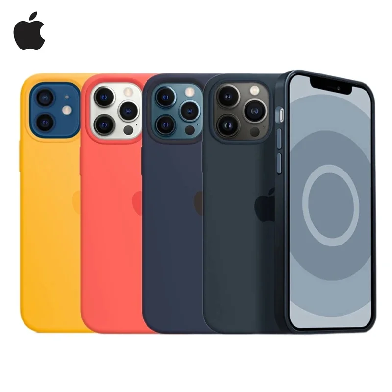 

Original Apple Magsafe Liquid Silicone Magnetic Case For iPhone 12 13Pro Max 12 Mini 14 plus Case Wireless Charging Drop Cover