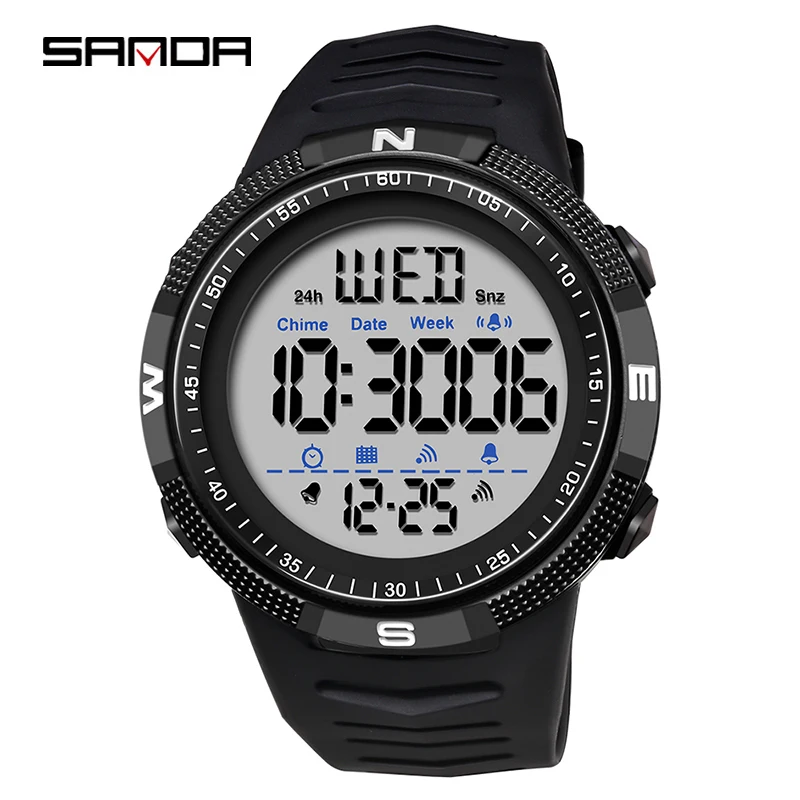 

Luxury Sport Watch For Men 50m Waterproof Military Wristwatch Man Clock Countdown Led Digital Waches Mens Relogio Masculino