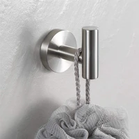 bathroom wall towel hooks no drill heavy duty robe hook holder sus304 stainless steel brushed