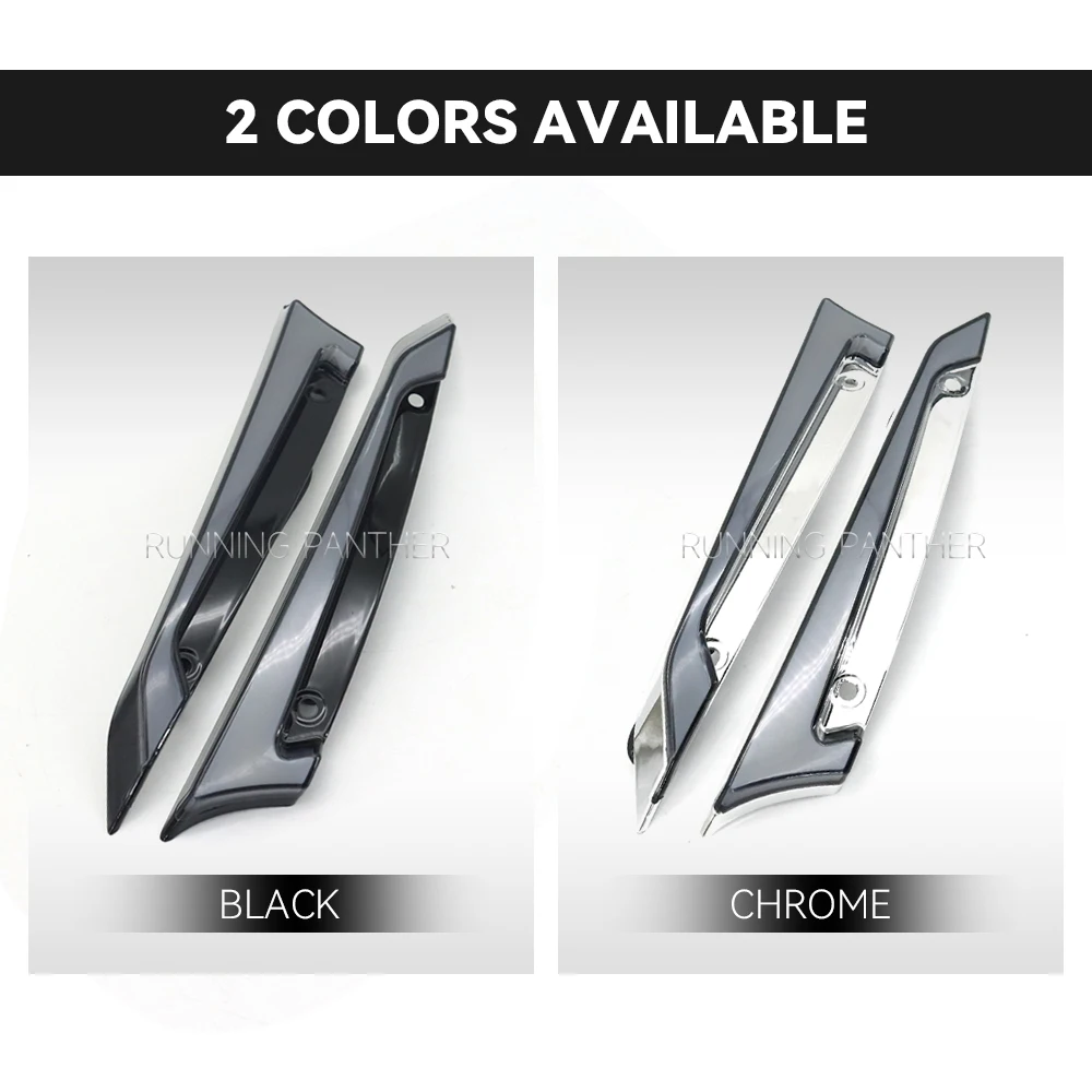 Мотоциклетная хромированная черная накладка на лобовое стекло указатель