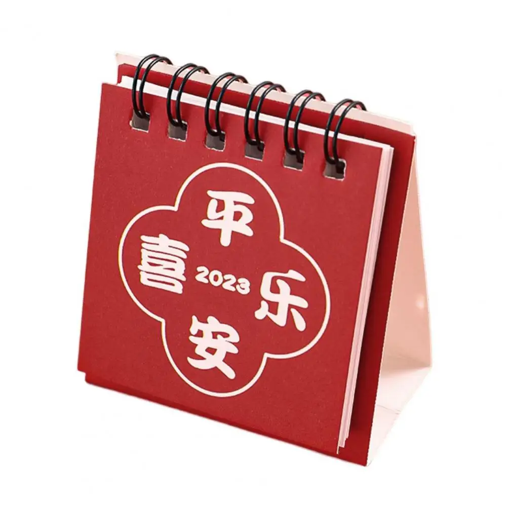 

Convenient Eco-friendly Inspirational Text Twin-Wire Binding 12 Monthly Flip Calendar for Office Calendar Desk Calendar