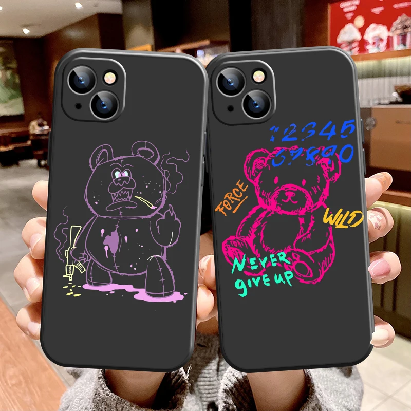 

Fashion Smiling Face Cute Cartoon Painting Phone Case For Apple iPhone 13 12 11 Pro 12 13 Mini X XR XS Max SE 6 6s 7 8 Plus