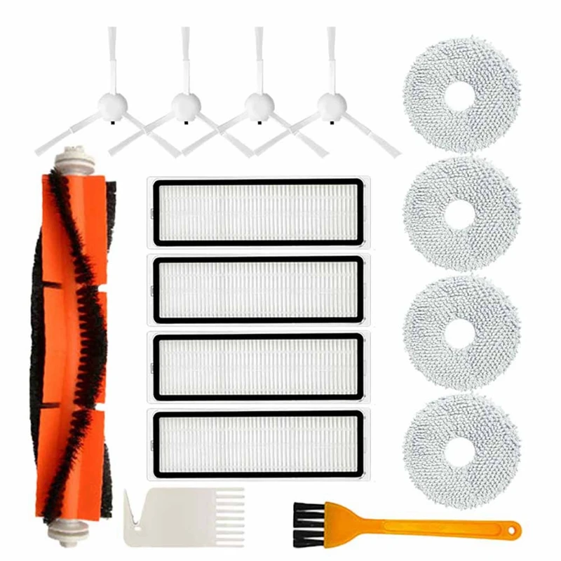 

For Xiaomi Robot Vacuum X10+ X10 Plus B101GL Accessories Kits Main Side Brush Hepa Filter Dust Bag Rag Mop