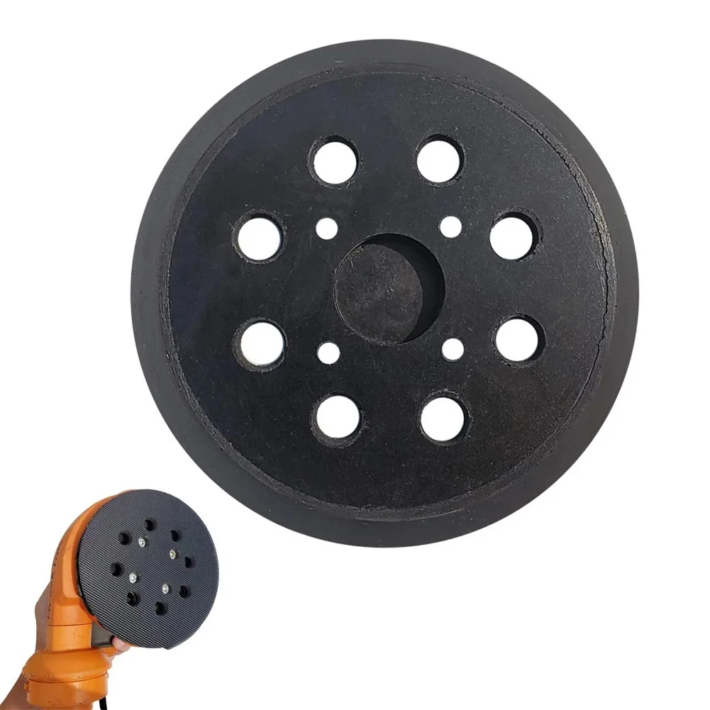 

5 Inch Orbit Hook Loop Sander Backing Pad Black PU 8 Hole 4 Nail Electric Polishing Disc For Ryobi RS290 RS241 RS280 P411