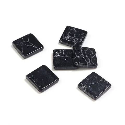 Кабошоны из натурального камня Xinyao 10 шт., бирюзовый, 10/12/14 мм