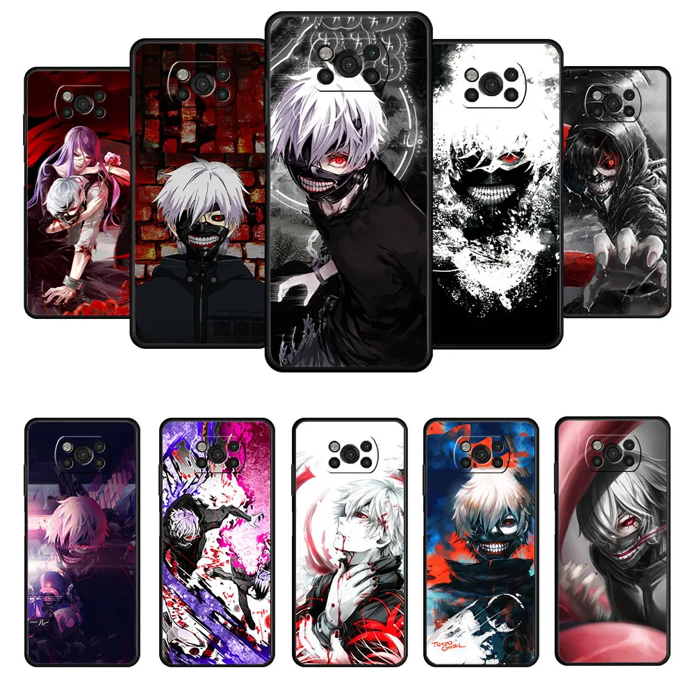 

Tokyo Ghoul Anime Celular Case For Xiaomi POCO 9T X3 NFC X4 F3 M4 Pro 5G M3 MI 11 lite 11T 10T F4 GT Phone