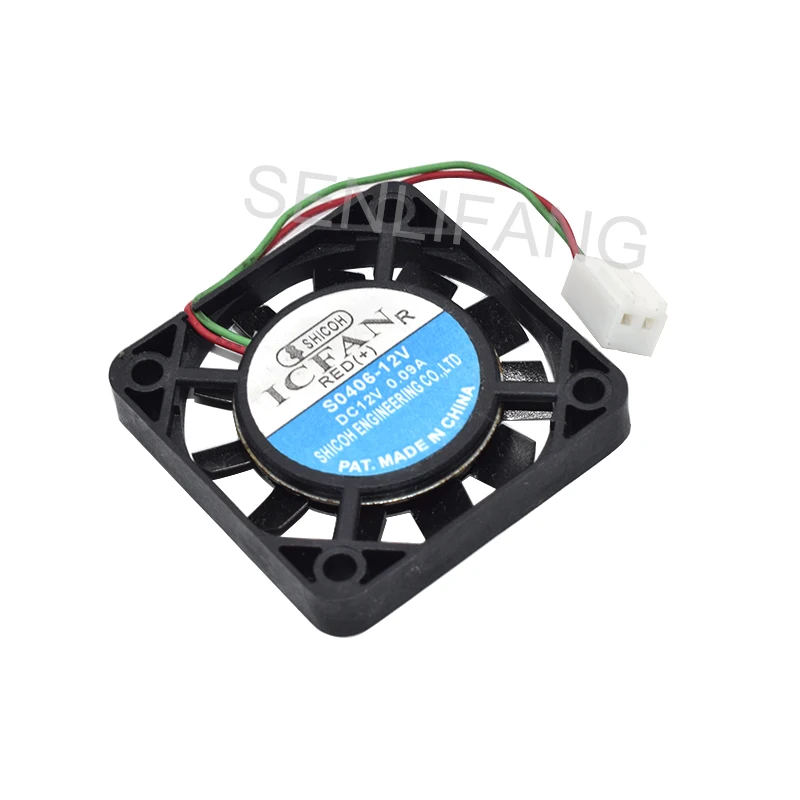 Для ICFAN S0406-12V 12 В постоянного тока 0,09a 2-фотоэлемент, устойчивый к высоким температурам вентилятор 40*40*06 мм