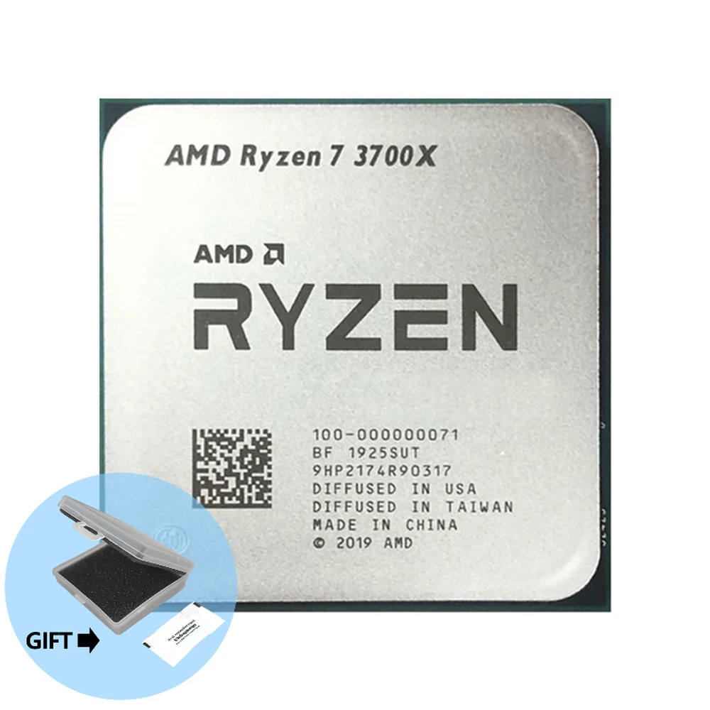 

Процессор AMD Ryzen 7 3700X R7 3700X 3,6 ГГц Восьмиядерный 16-поточный процессор 65 Вт 7NM L3 = 32M 100-000000071 разъем AM4