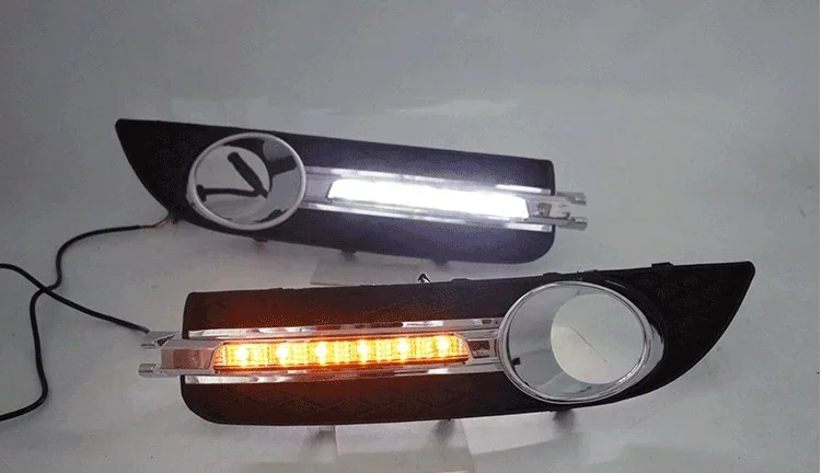 eOsuns светодиодные дневные ходовые огни drl для Buick Regal opel insignia 2009-2012 с динамическим