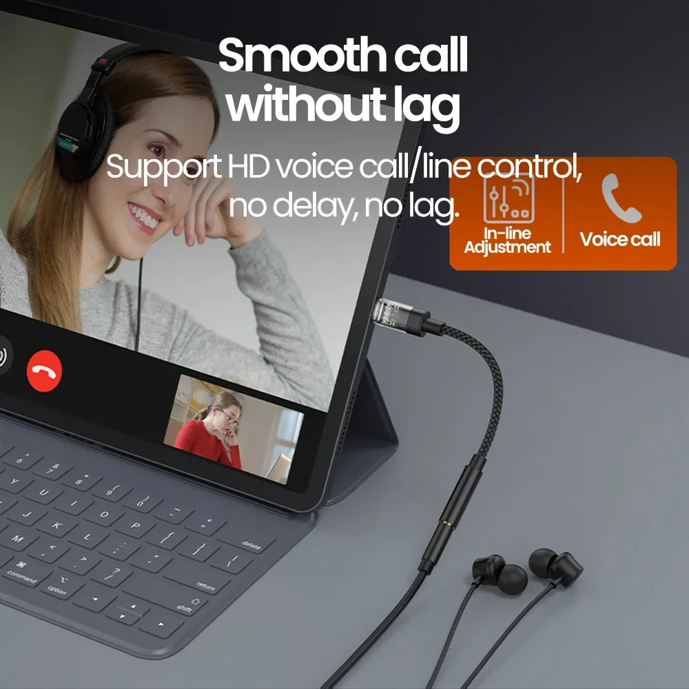 Аудиокабель Type-C 3 5 Jack USB C к мм Разъем Aux Адаптер для телефонов Аксессуары Tipo