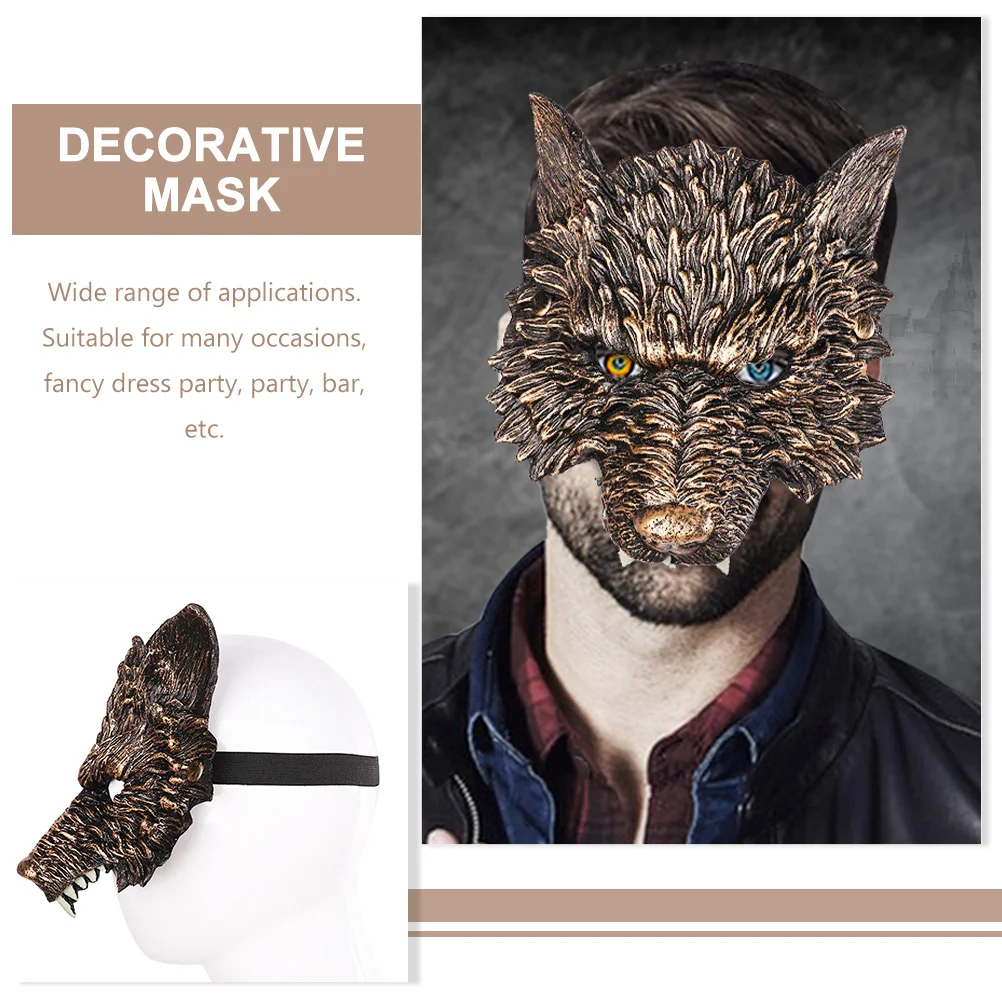 Хэллоуин Волк Маска Косплей Декоративная вечеринка Опора для улицы Уникальный