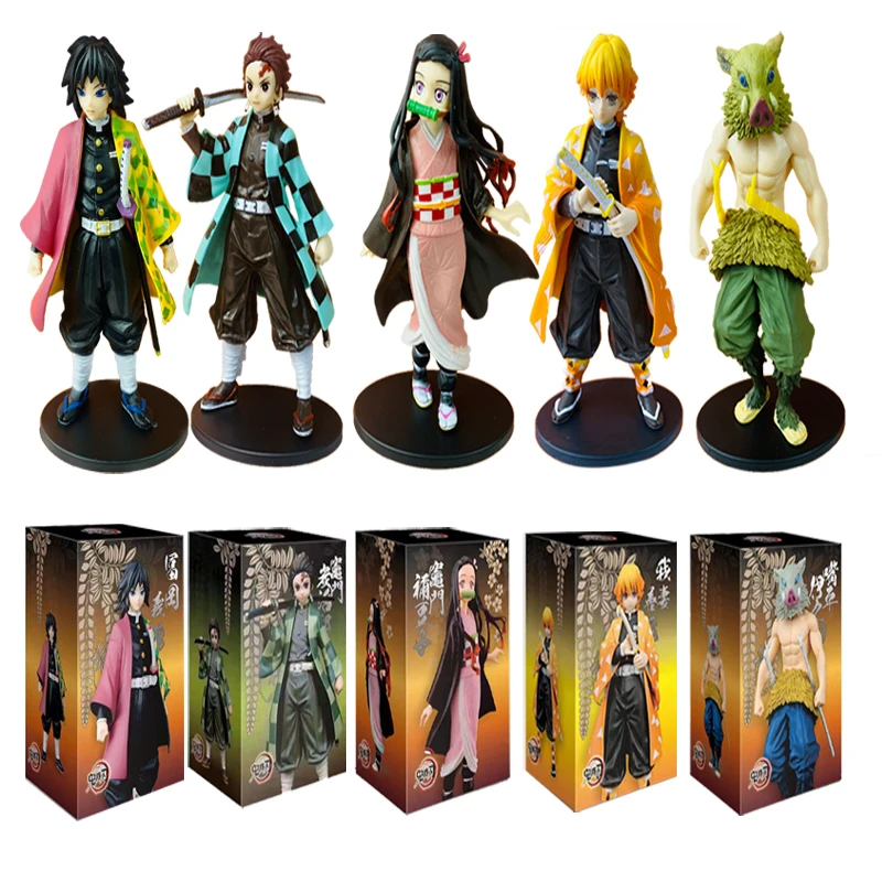 

Фигурка Kimetsu no Yaiba 16 см, фигурка агатсума Zenitsu, танджиро незуко, аниме, экшн-фигурка убийца демонов, модель воина из ПВХ, игрушки