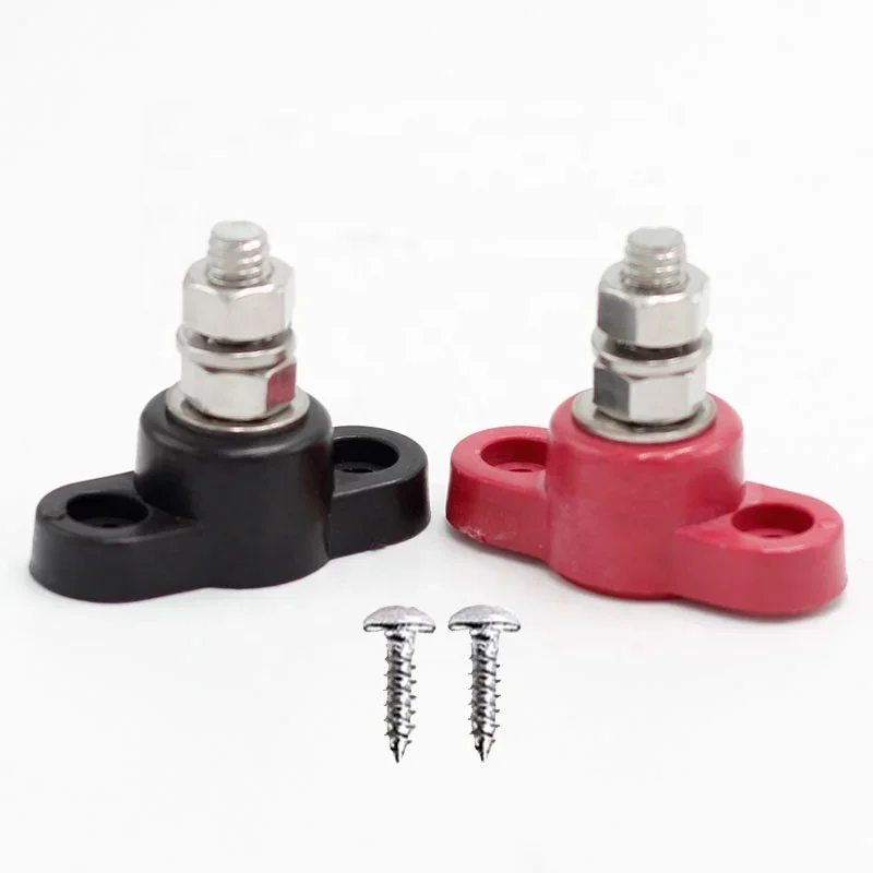 BB1-1A-RB 1Way 250A 48VDC 47x43x38MM M10 Клеммные шпильки Линия Электрическая шина Блок