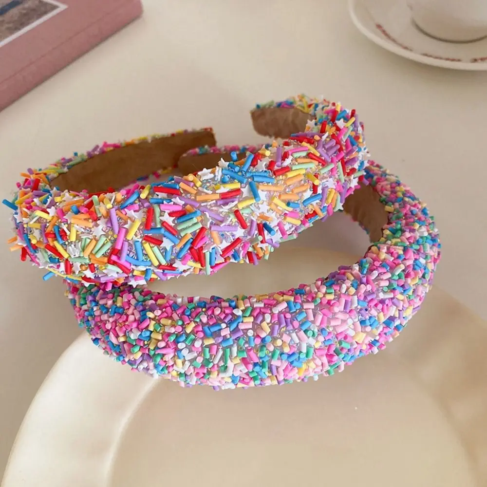 

Female Make Up Donut Headband Fashion Korean Style Star Hair Hoop Acrylic Hairband