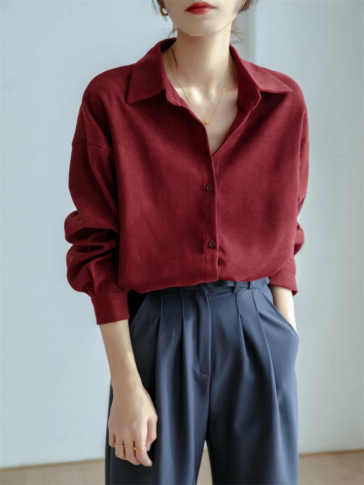 

Женская блузка, женская рубашка, летние женские блузки, весенние блузы, повседневные Элегантные винтажные хлопковые свободные блузы оверса...