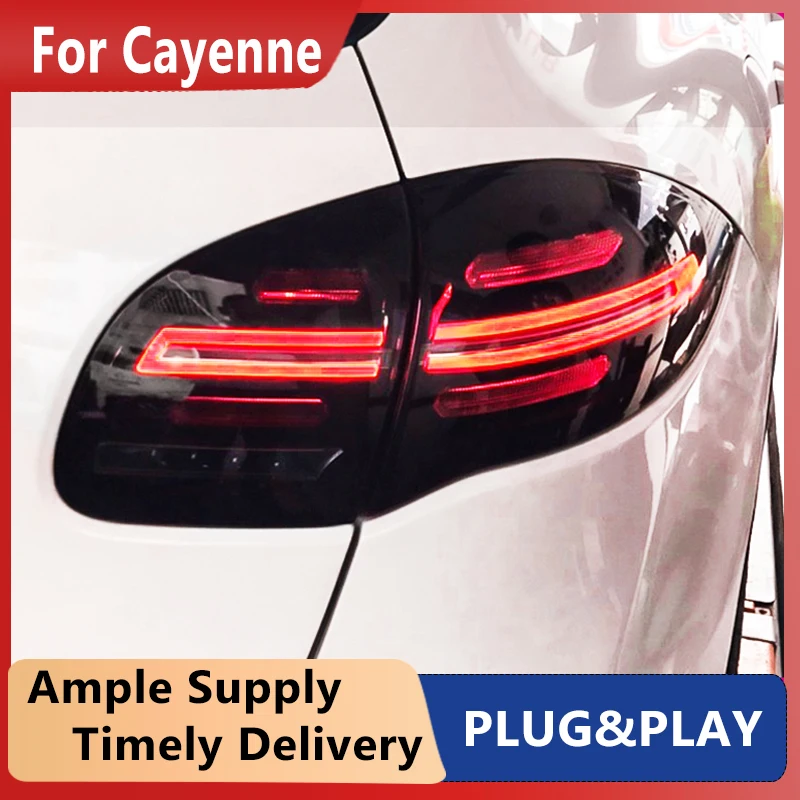 Автомобиль для Porsche Cayenne 2011-2014 задний фонарь светодиодные противотуманные фары DRL