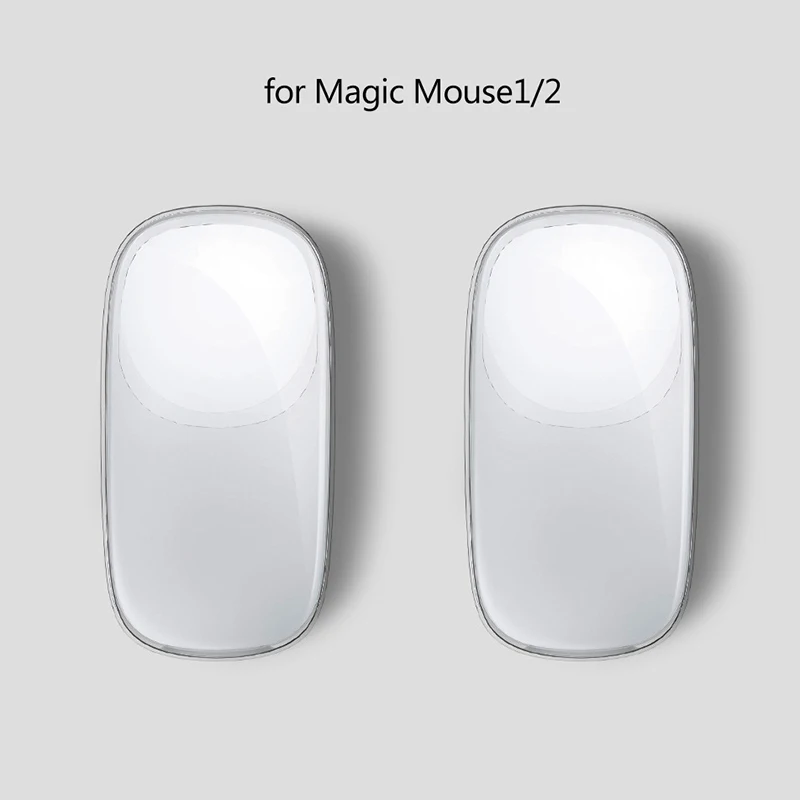 

Magic Mouse Silicone Protective Case Cover Transparent Anti-Scratch Mouse Protector Compatible with Magic Mose 1 / 2