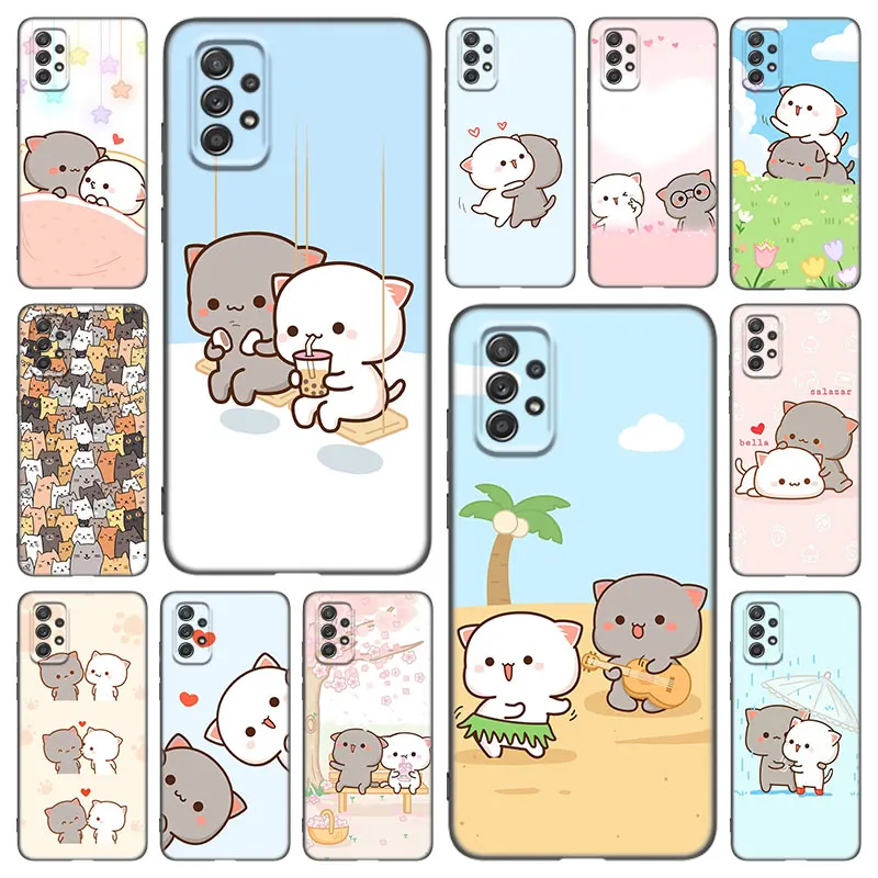 Funny Cartoon Cat Phone Case For Samsung Galaxy A21 A30 A50 A52 S A13 A22 A32 A33 A53 A73 5G A11 A12 A31 A51 A70 A71 A72 Cover