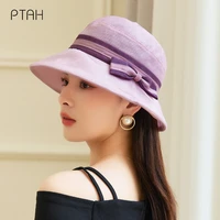 ptah spring hats 100 mulberry silk hats summer sun protection breathable caps for womens beach uv protection hat for female