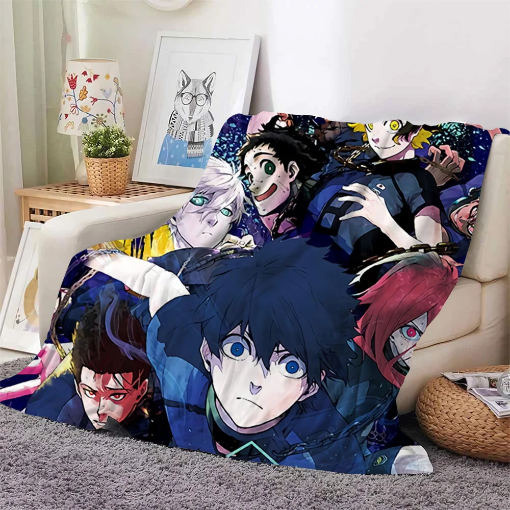 

CLOOCL Japanese Cartoon Anime Blue Lock Blanket 3D Print Flannel Blanket Hiking Picnic Blanket for Home Decor Quilt DropShipping
