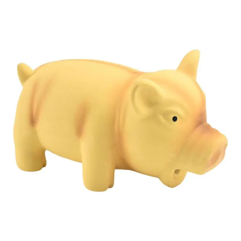 

Grunting Pig Dog Toy Grunting Pig Dog Toy That Oinks Grunts For Small Medium Large Dogs Durable Rubber Pig Squeaker Dog Puppy