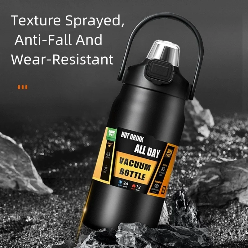 304 портативный термос из нержавеющей стали с соломинкой Термокружка стакан