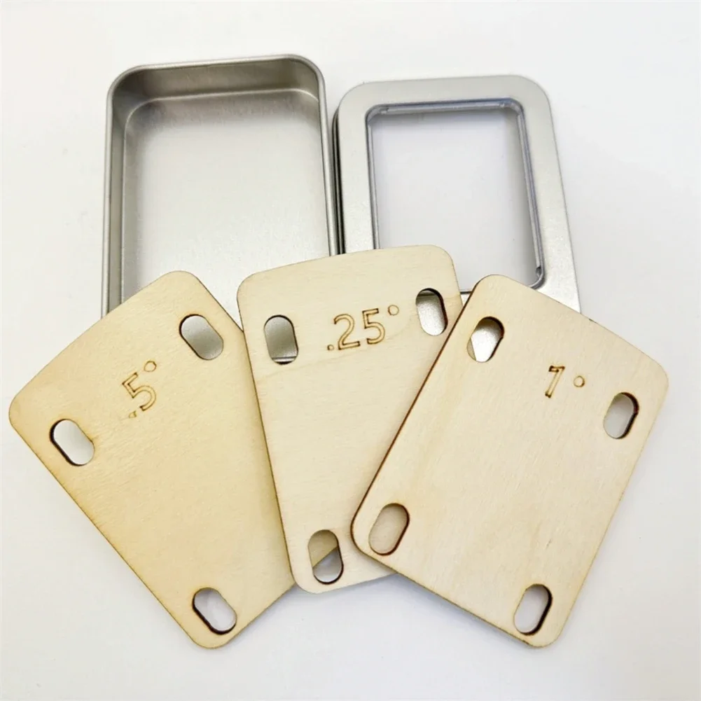 Для гитары Деревянный из клена Neck Shims Guitar Versatile 2-3/16 дюйма X 3 регулировка угла для