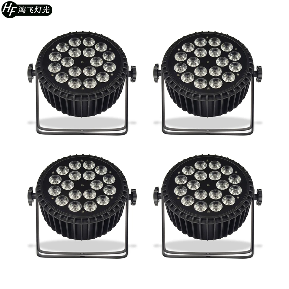 4 шт/Par Светильник 18x12 Вт RGBW 4in1 Алюминий Par полный Цвет светодиодные лампы для