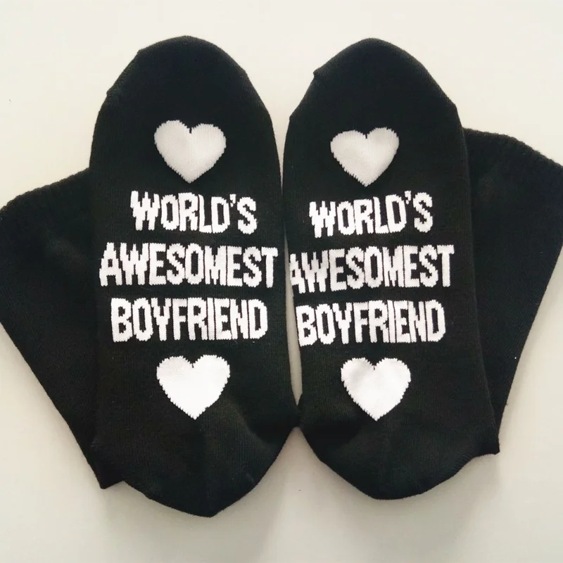 

2022 New for Boyfriend Cotton Socks Ankle Small Love Gift Anniversary Girlfriend Present Party Wedding Valentines Day Favor