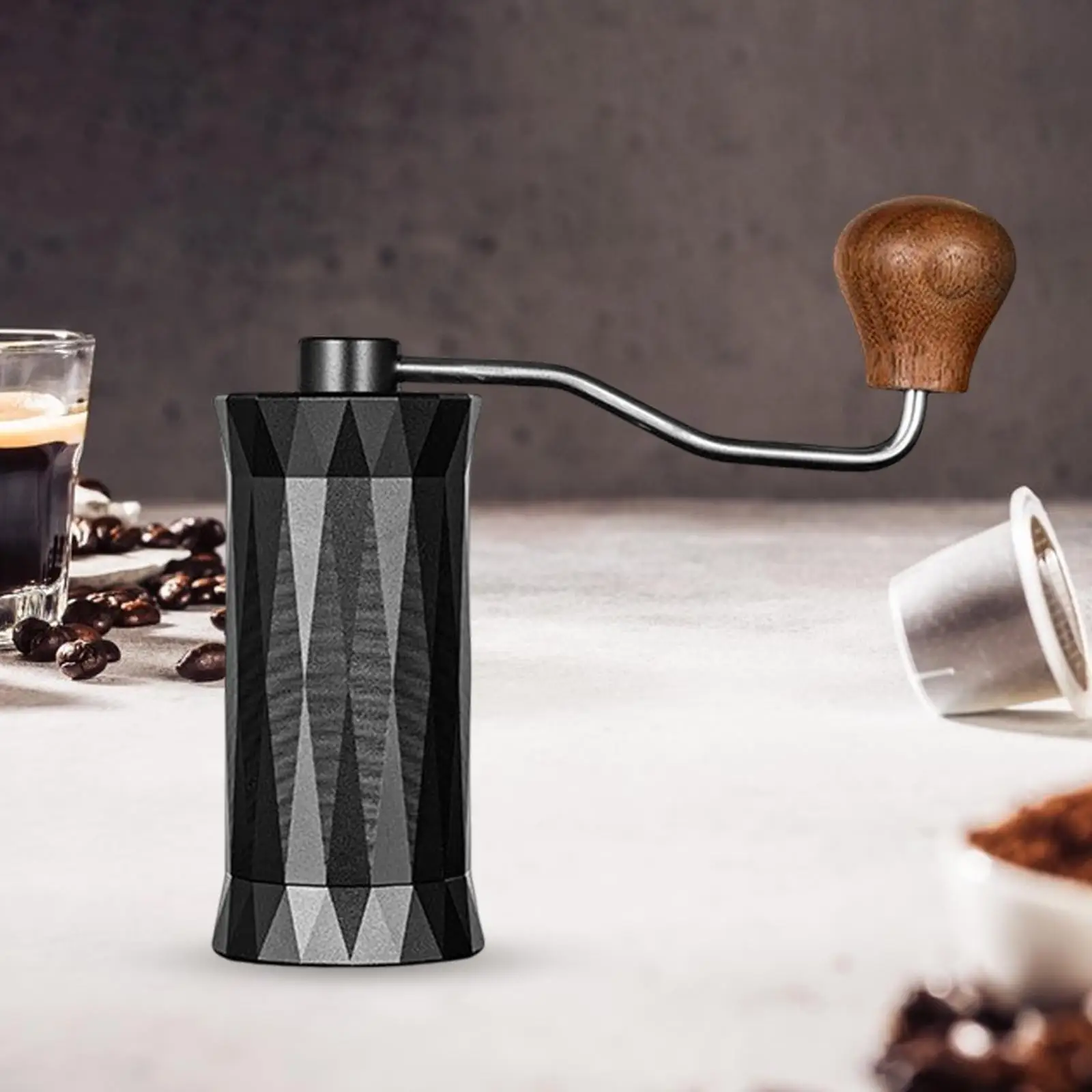 

Portable Manual Coffee Grinder Adjustable Knob Setting Conical Burr Mill Hand Coffee Mill for Bar Cafe Home Holiday Gifts