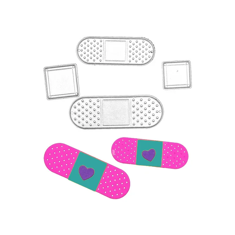 Милые металлические Вырубные штампы Love Band-Aid для рукоделия скрапбукинга и